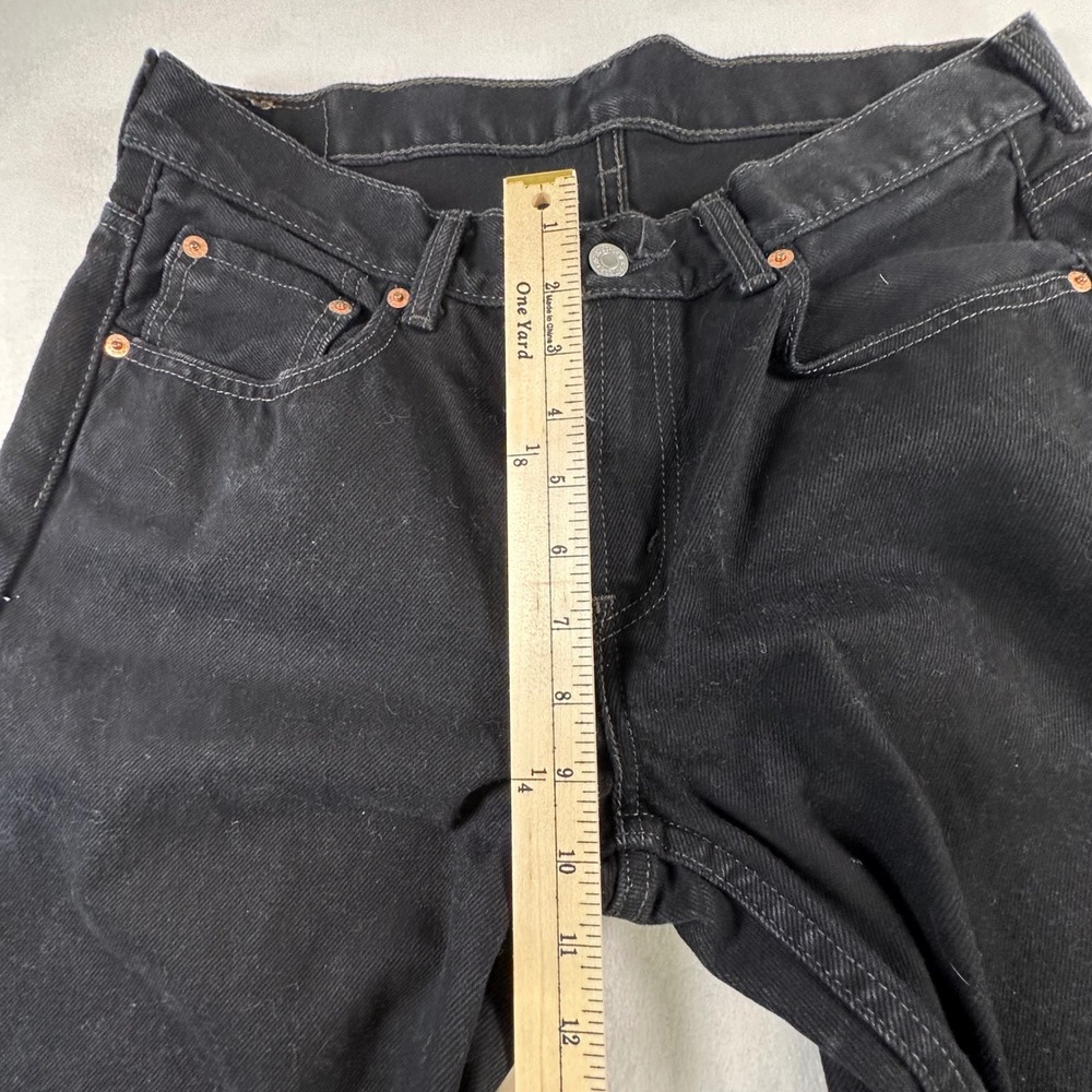 Levis 550 Relaxed Fit Black Denim Jeans Mens 34x30 Husky 14H Cotton 5-Pocket - Picture 4 of 12
